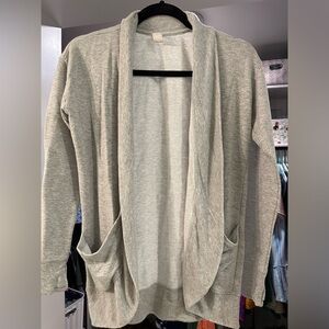 Athleta Wrap n Roll Girl Gray Cardigan Size XL 14